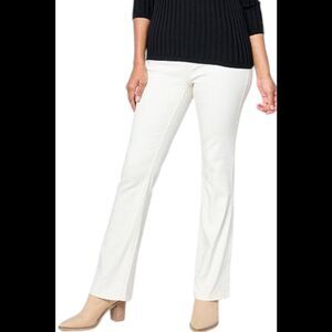 DG2 by Diane Gilman Women's Virtual Stretch Denim Bootcut Jean White - Regular